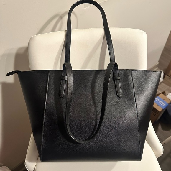 Kate Spade Black Saffiano Leather Tote Bag — Work, Laptop & Everyday Purse - Picture 3 of 11